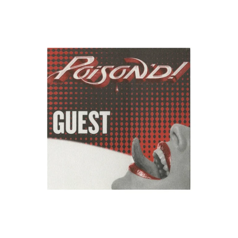 Poison 2007 Poison'd Concert Tour Guest Backstage Pass
