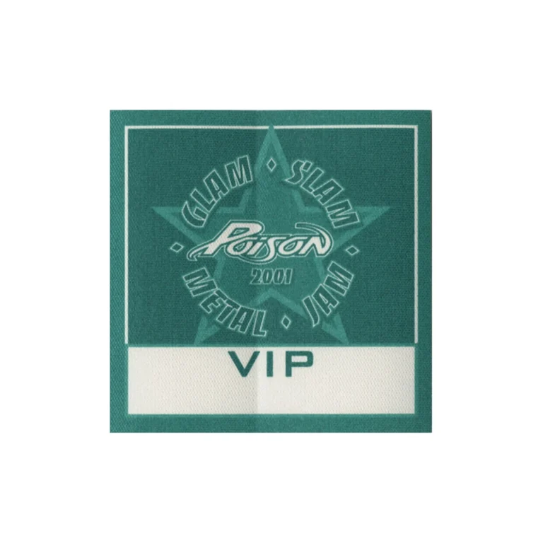 Poison 2001 Glam Slam Metal Jam Concert Tour VIP Backstage Pass