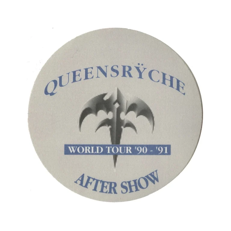 Queensryche 1990 Empire Concert Tour Aftershow Backstage Pass