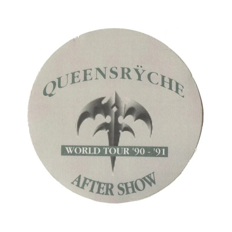 Queensryche 1990 Empire Concert Tour Aftershow Backstage Pass