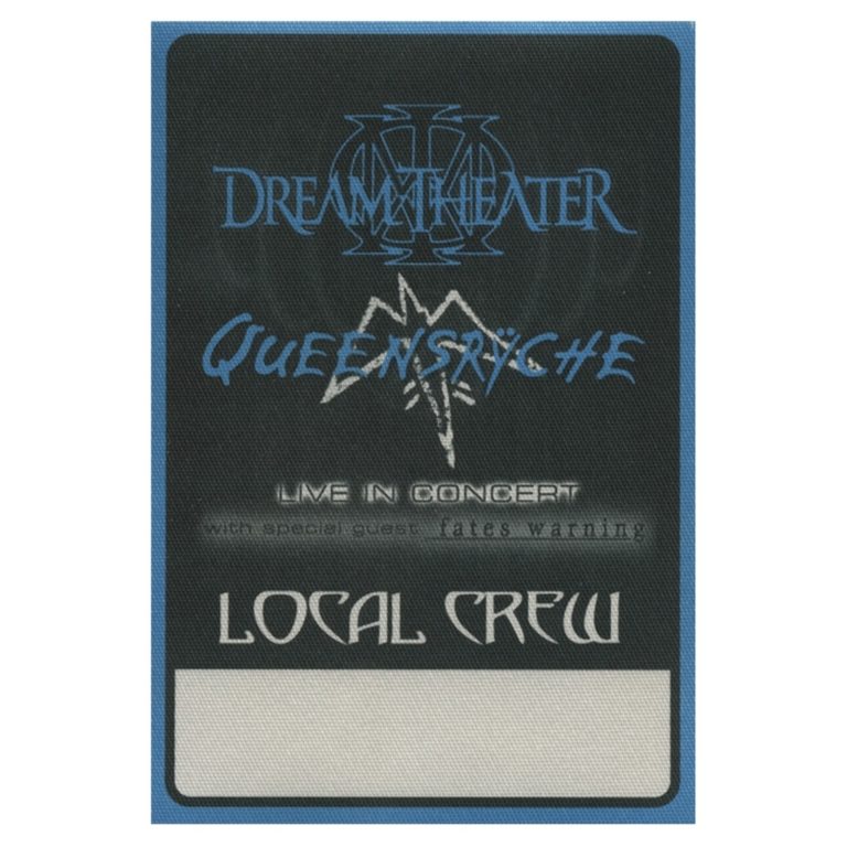 Queensryche 2003 Tribe Concert Tour Local Crew Backstage Pass