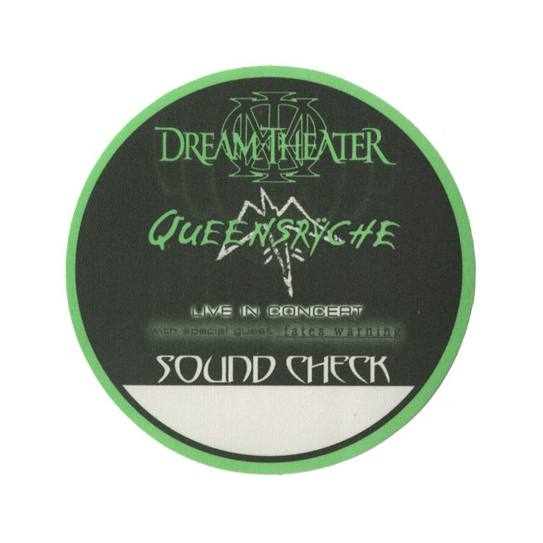 Queensryche 2003 Tribe Concert Tour Sound Check Backstage Pass