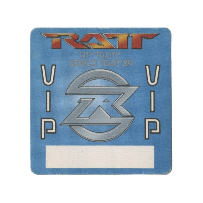 Ratt 1989 Reach For The Sky Concert Tour VIP Backstage Pass