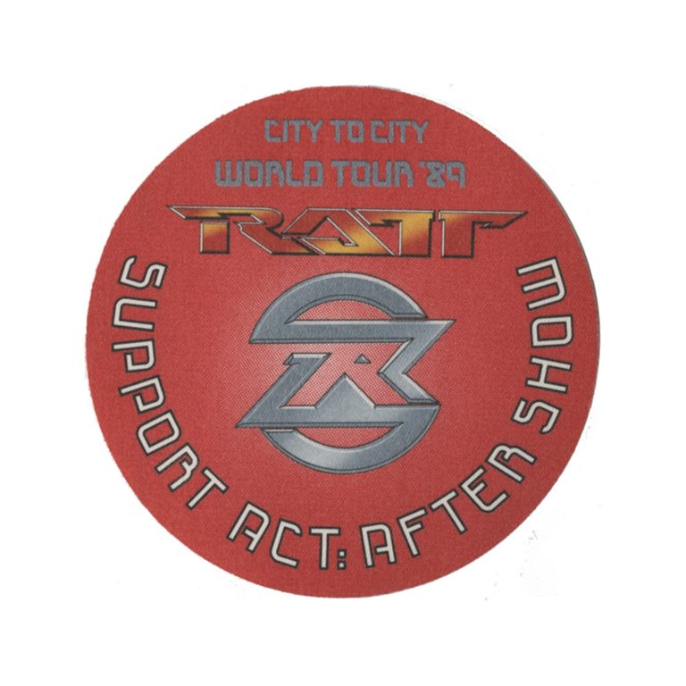 Ratt 1989 Reach For the Sky Concert Tour Support Act Backstage Pass
