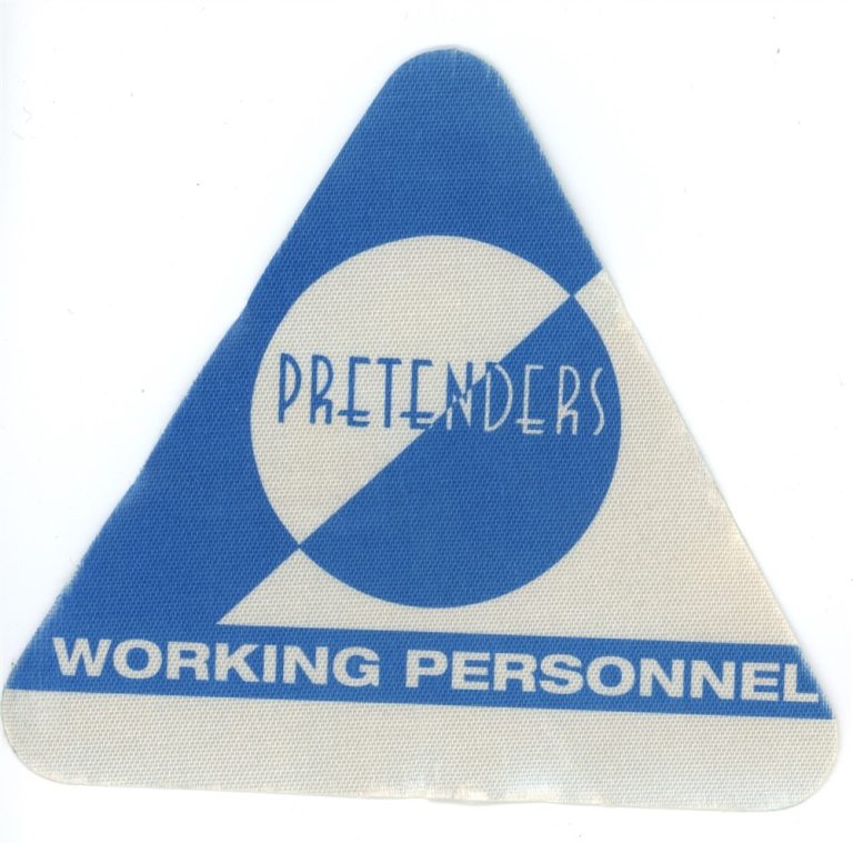 The Pretenders 2002 Loose Screw Concerrt Tour Working Backstage Pass
