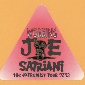 Joe Satriani 1992 Extremist Concert Tour Working Backstage Pass