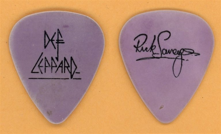 Def Leppard Rick Savage Vintage Tour Guitar Pick - USED