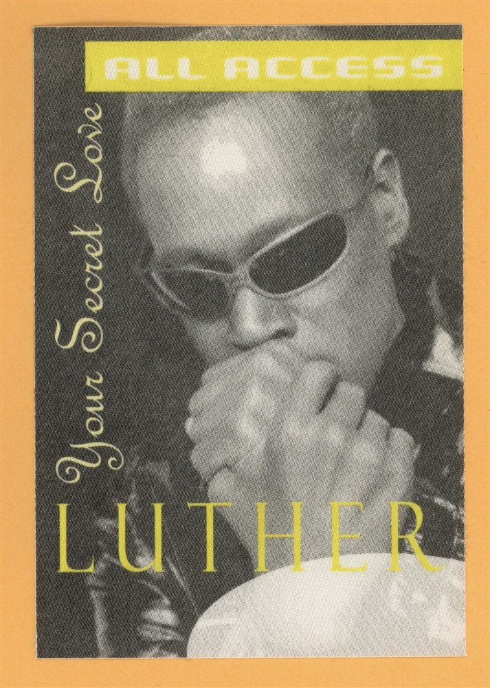 Luther Vandross 1996 Your Secret Love Concert Tour ALL ACCESS Backstage Pass