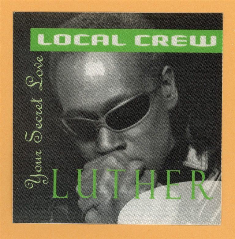 Luther Vandross 1996 Your Secret Love Concert Tour CREW Backstage Pass