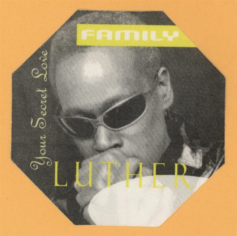 Luther Vandross 1996 Your Secret Love Concert Tour FAMILY Backstage Pass