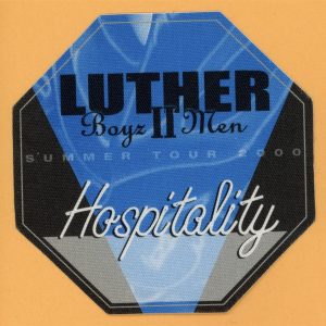 Luther Vandross 2000 Boyz II Men Concert Tour HOSP Backstage Pass