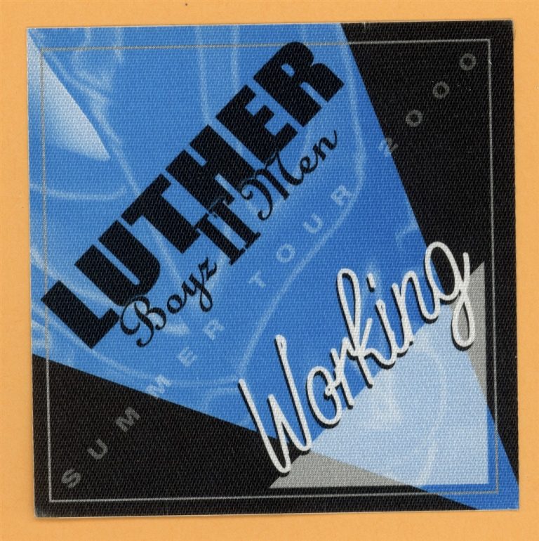 Luther Vandross 2000 Boyz II Men Concert Tour WORKING Backstage Pass