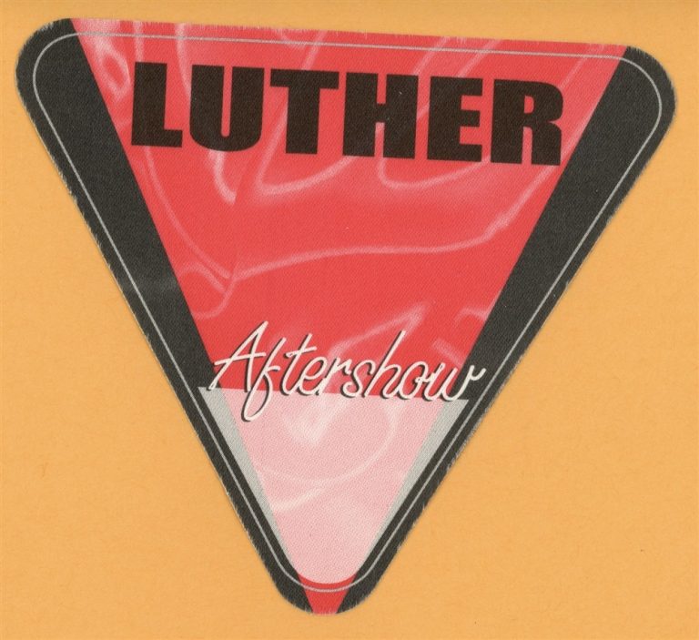 Luther Vandross 2000 Concert Tour AFTER SHOW Backstage Pass