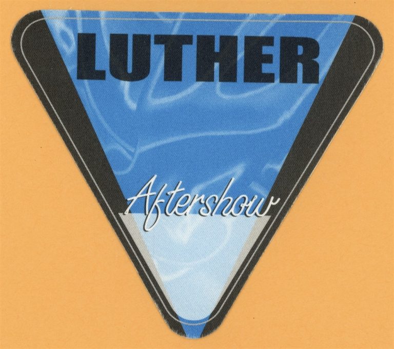 Luther Vandross 2000 Concert Tour AFTER SHOW Backstage Pass