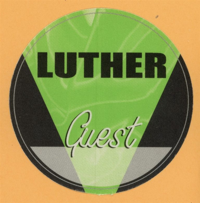 Luther Vandross 2000 Concert Tour GUEST Backstage Pass