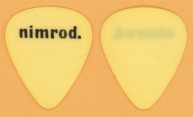 Green Day Billie Joe Armstrong Yellow Vintage Guitar Pick - 1997 Nimrod Tour