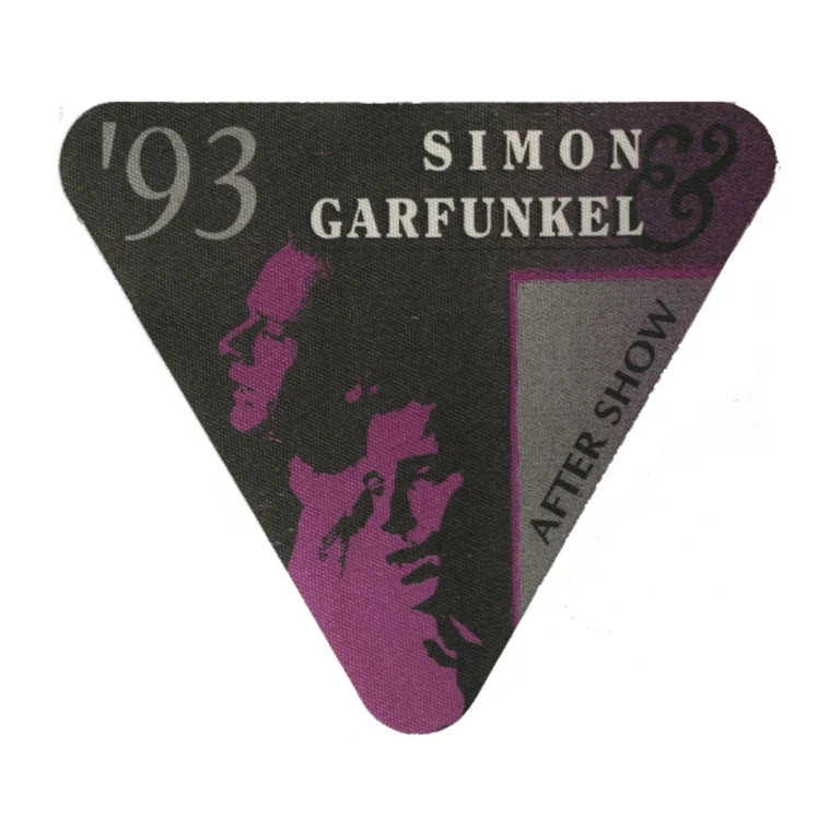 Simon & Garfunkel 1993 Reunion Concert Tour Aftershow Backstage Pass