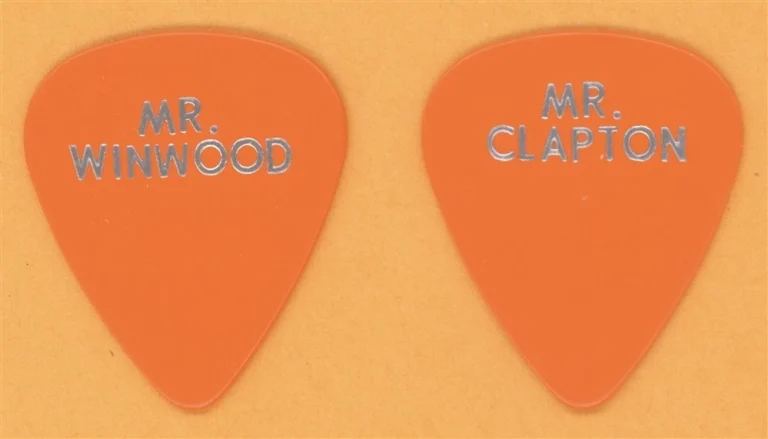 Eric Clapton & Steve Winwood Vintage Guitar Pick - 2009 US Tour