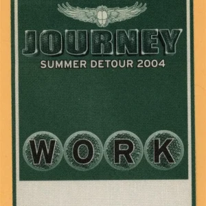 Journey 2004 Summer DeTour Concert Tour Working Backstage Pass