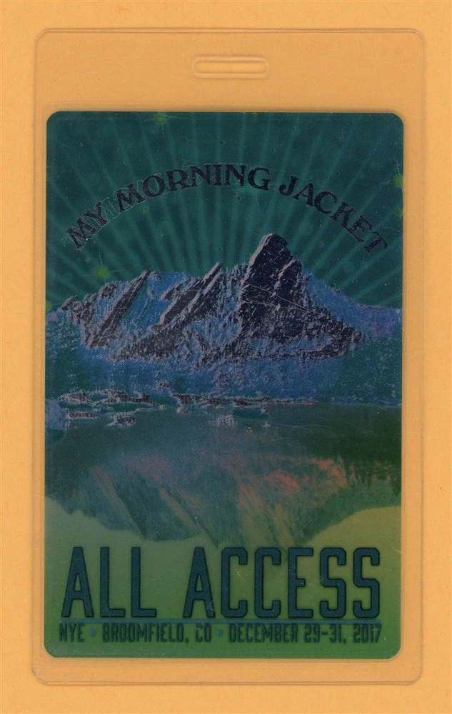 My Morning Jacket 2017 Waterfall Tour AA Laminated Backstage Pass