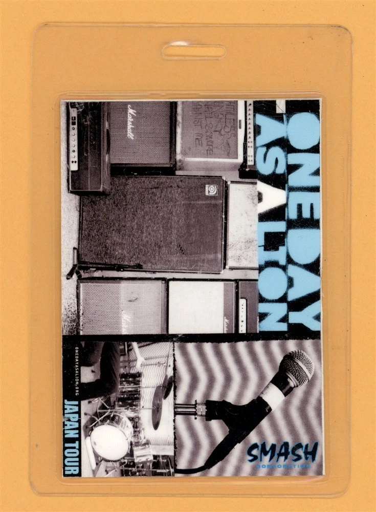 One Day As A Lion 2008 Tour Laminated Backstage Pass