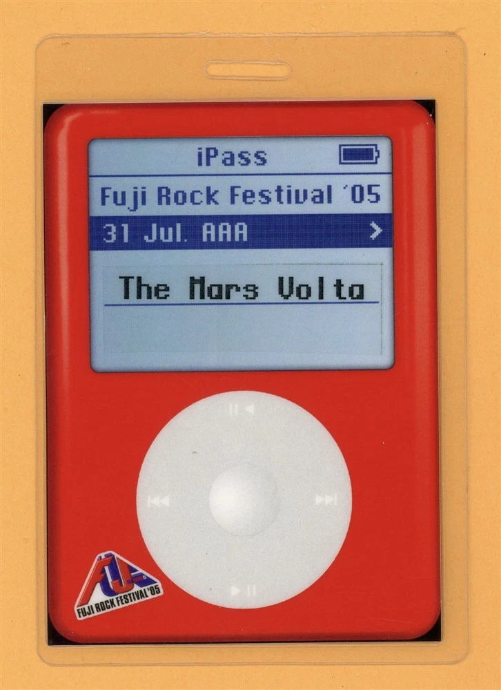 The Mars Volta 2005 Fuji Rock Festival Tour AA Laminated Backstage Pass