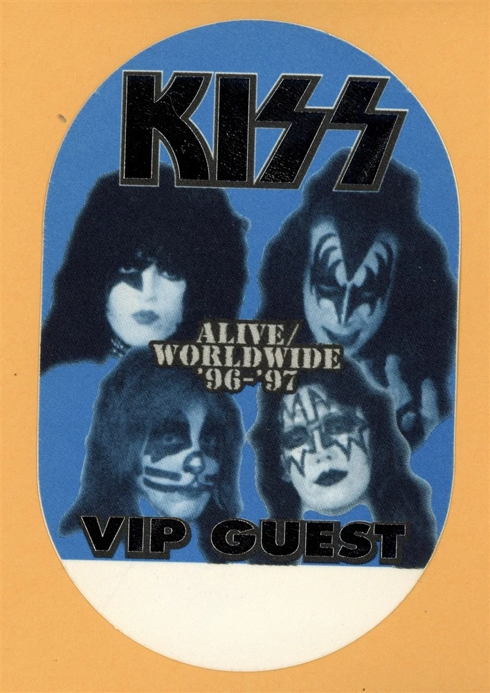 KISS 1996 Alive Worldwide Concert Tour VIP Guest Backstage Pass