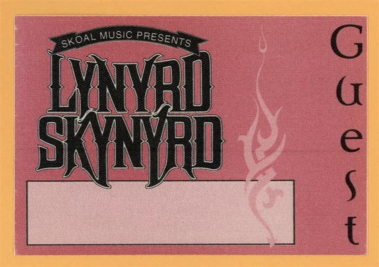 Lynyrd Skynyrd 1994 Endangered Species Concert Tour Guest Backstage Pass