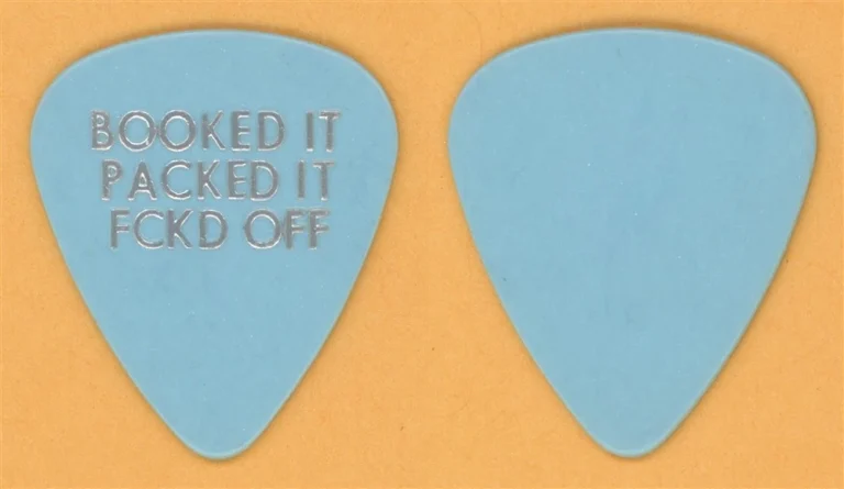 Eric Clapton Booked It Packed It Vintage Guitar Pick - 2006 Back Home Tour