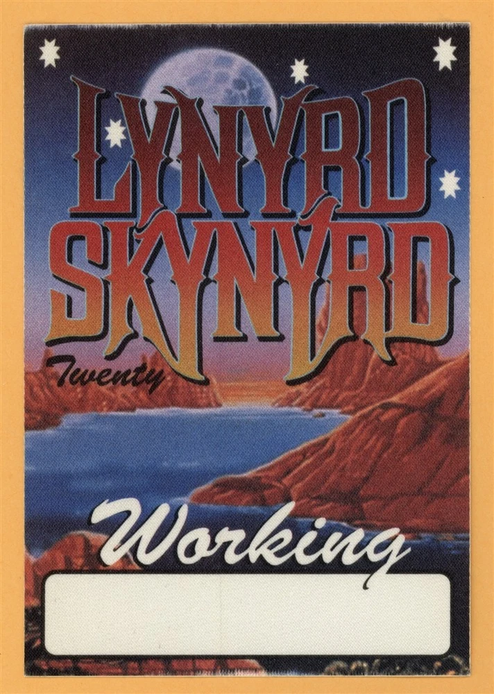 Lynyrd Skynyrd 1997 Twenty Concert Tour Working Backstage Pass