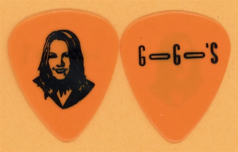 The Go-Go's Charlotte Caffey ORANGE Vintage Guitar Pick - 1999 Reunion Tour