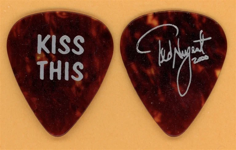 Ted Nugent KISS THIS Vintage Guitar Pick - 2000 Tour