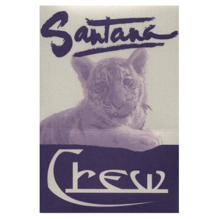 Santana 2002 Shaman Concert Tour Crew Backstage Pass
