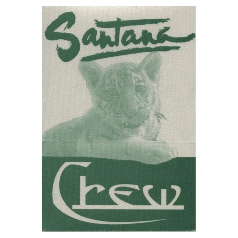 Santana 2002 Shaman Concert Tour Crew Backstage Pass