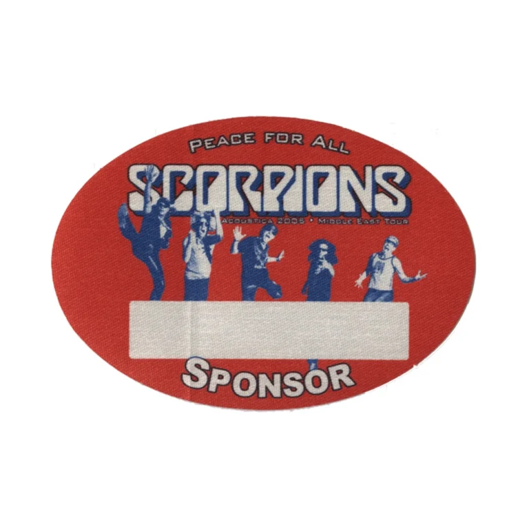 Scorpions 2005 Unbreakable Concert Tour Sponsor Backstage Pass