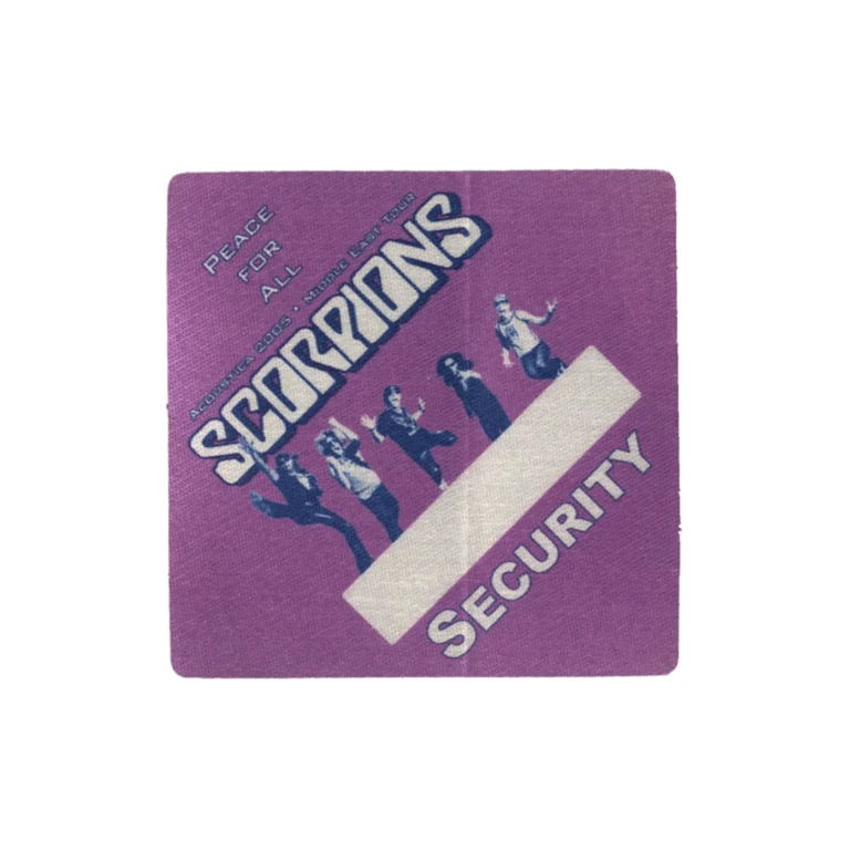Scorpions 2005 Unbreakable Concert Tour Security Backstage Pass