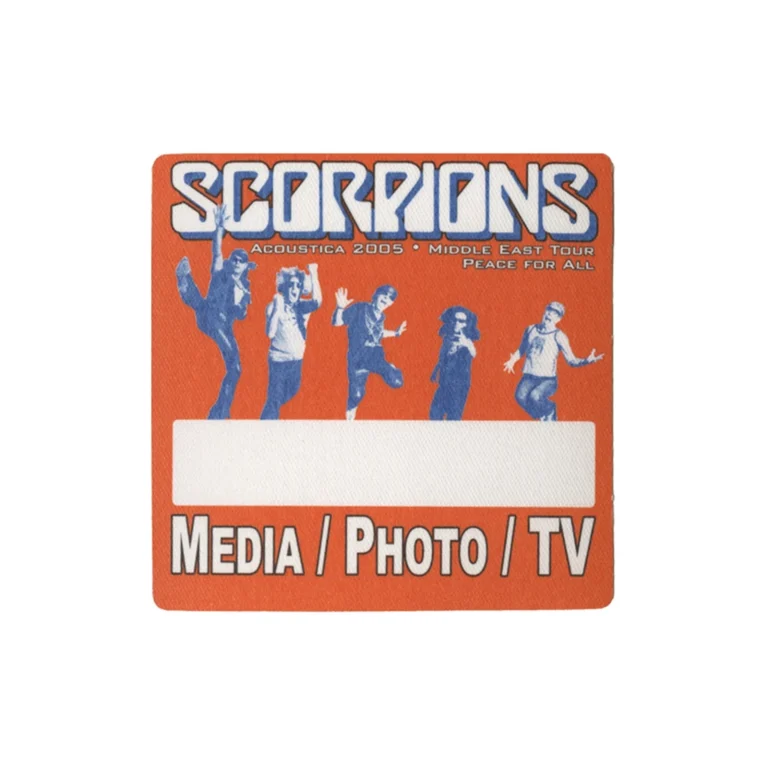Scorpions 2005 Unbreakable Concert Tour Media Backstage Pass