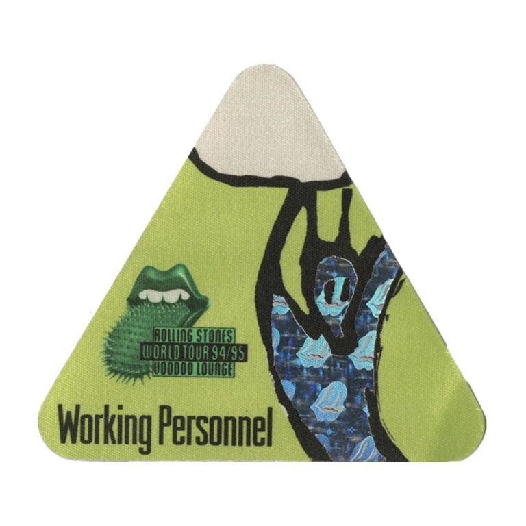 Rolling Stones 1994 Voodoo Lounge Concert Tour Working Backstage Pass