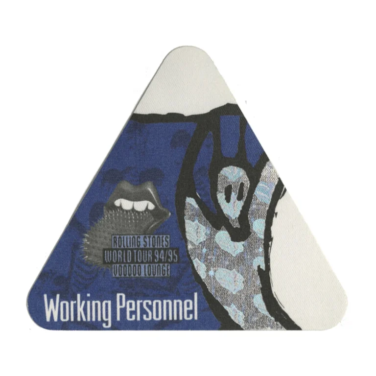 Rolling Stones 1994 Voodoo Lounge Concert Tour Working Backstage Pass