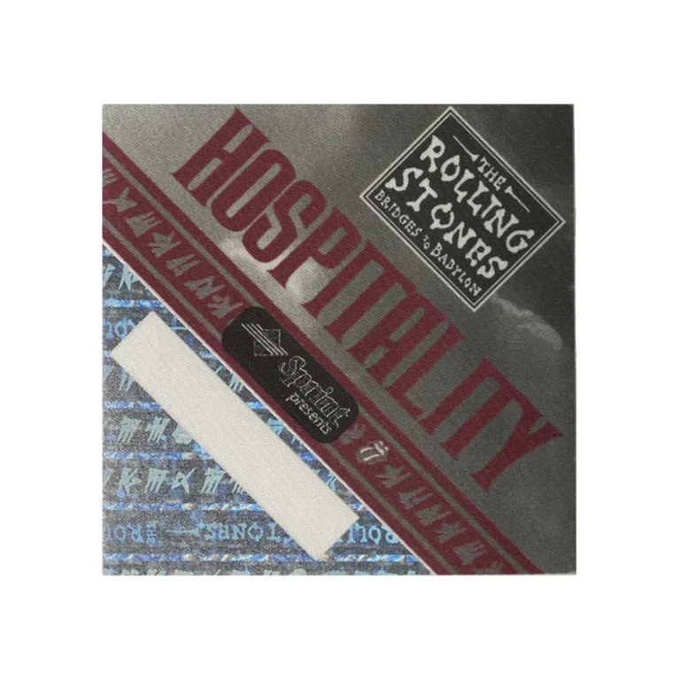 Rolling Stones 1997 Bridges to Babylon Concert Tour Hospitality Backstage Pass
