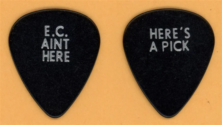 Eric Clapton Dallas Festival Vintage Guitar Pick - 2006 Back Home Tour