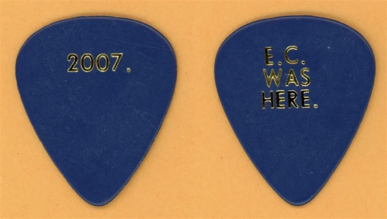 Eric Clapton E.C Was Here Vintage Guitar Pick - 2007 Back Home Tour