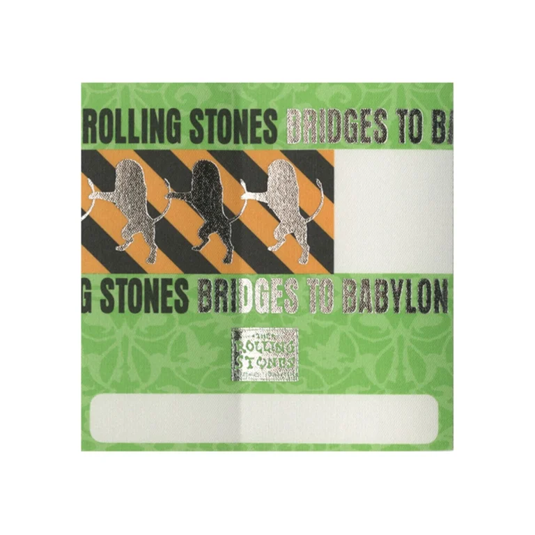Rolling Stones 1997 Bridges to Babylon Concert Tour VIP Backstage Pass