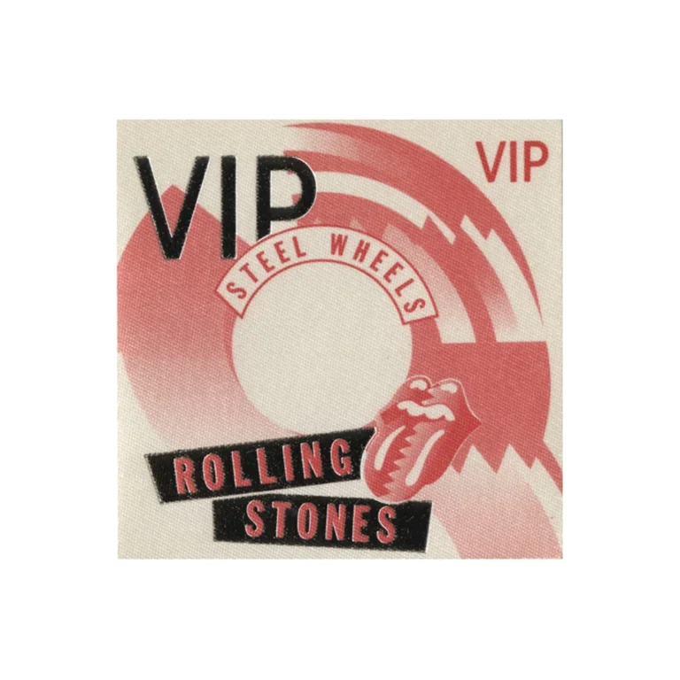 Rolling Stones 1989 Steel Wheels Concert Tour VIP Backstage Pass