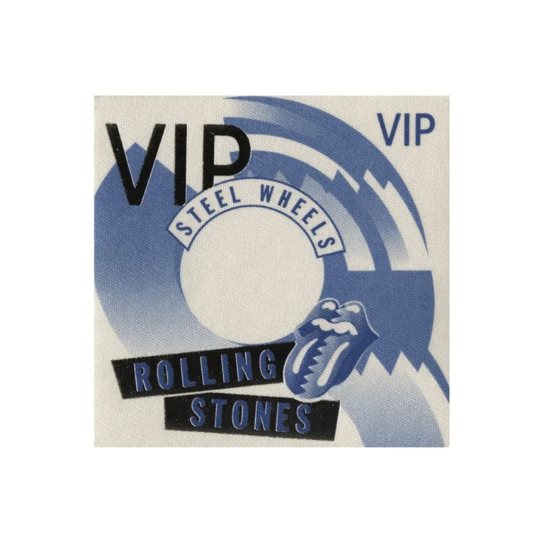 Rolling Stones 1989 Steel Wheels Concert Tour VIP Backstage Pass
