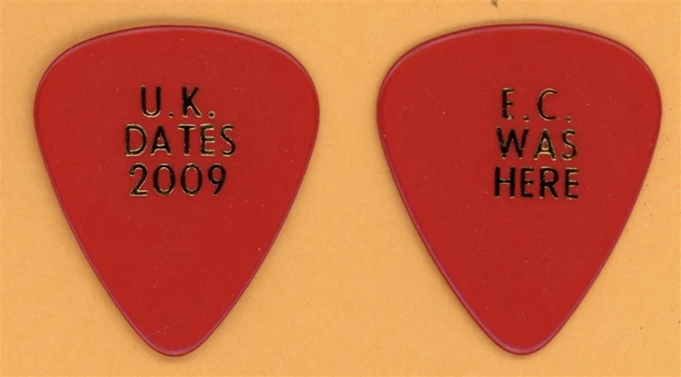 Eric Clapton E.C Was Here Vintage Guitar Pick - 2009 UK Tour