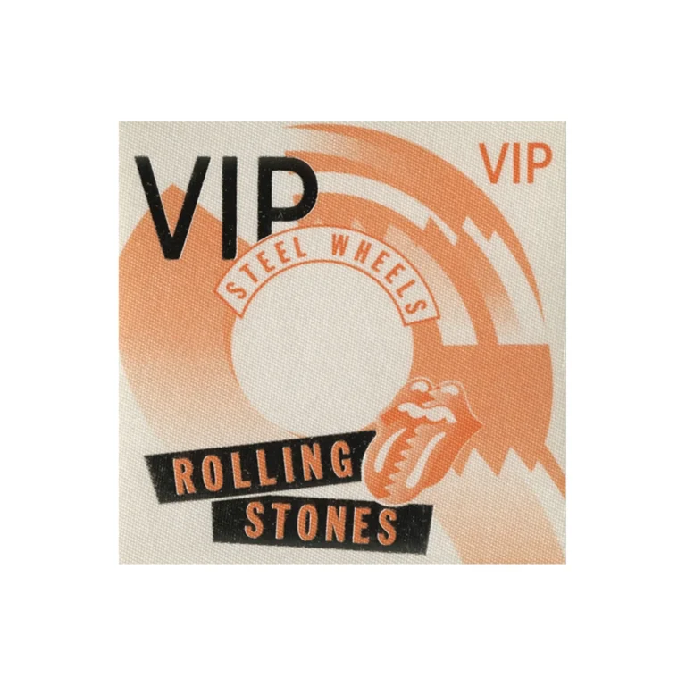 Rolling Stones 1989 Steel Wheels Concert Tour VIP Backstage Pass