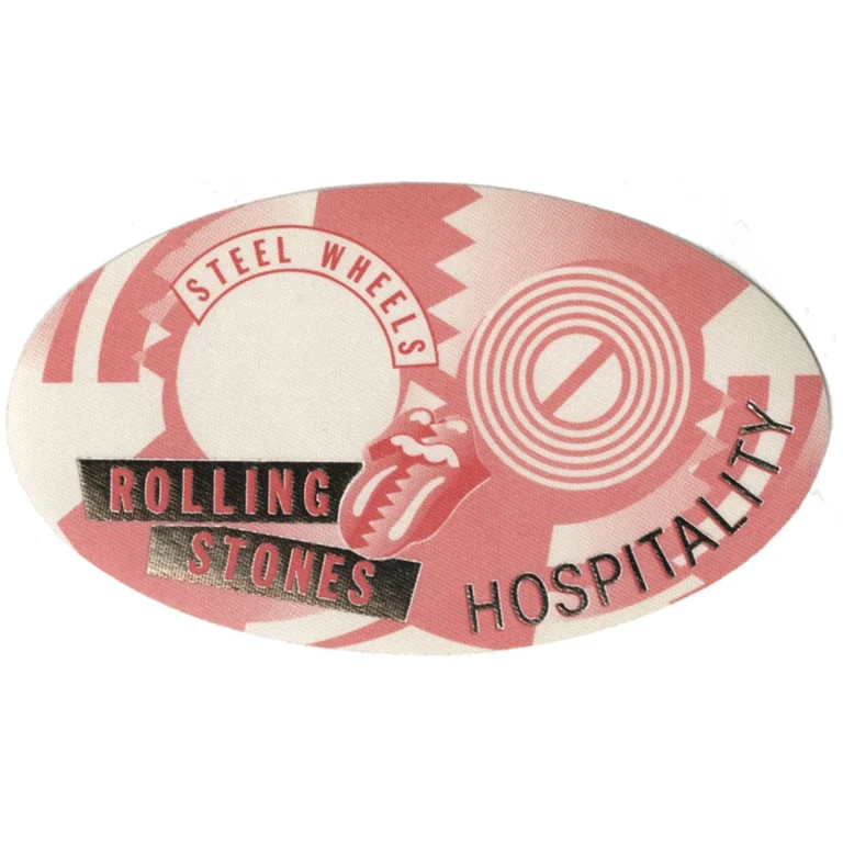 Rolling Stones 1989 Steel Wheels Concert Tour Hospitality Backstage Pass