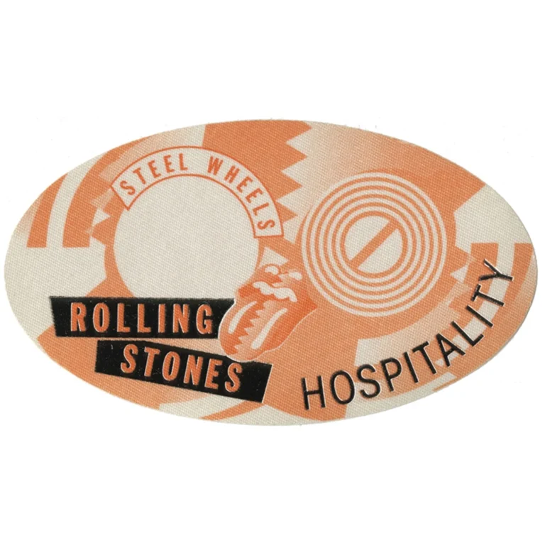 Rolling Stones 1989 Steel Wheels Concert Tour Hospitality Backstage Pass