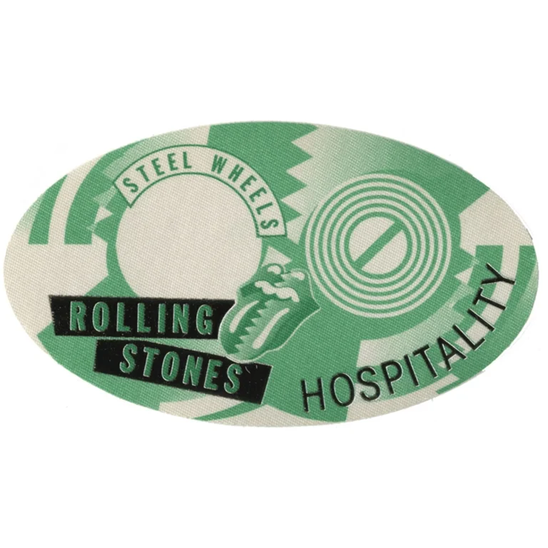 Rolling Stones 1989 Steel Wheels Concert Tour Hospitality Backstage Pass